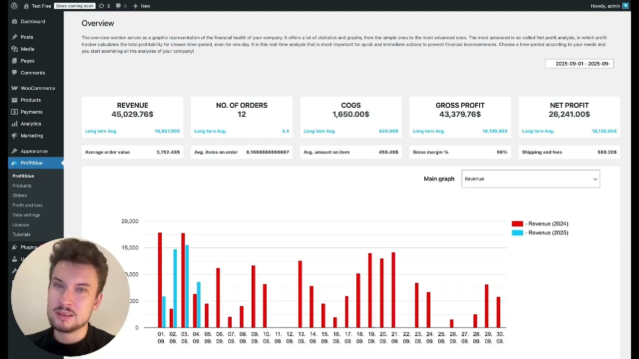 Gross Margin vs Gross Profit in WooCommerce | ProfitBlue Tutorial