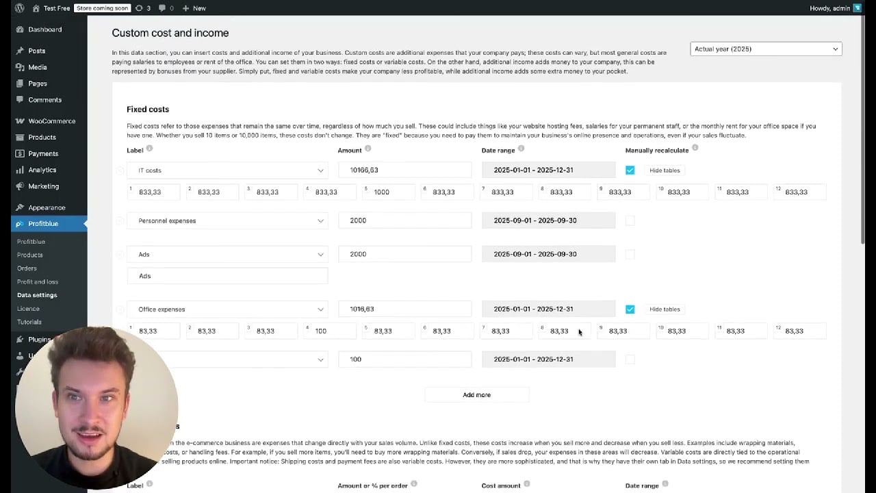 How to Set Up Fixed Costs in WooCommerce with ProfitBlue