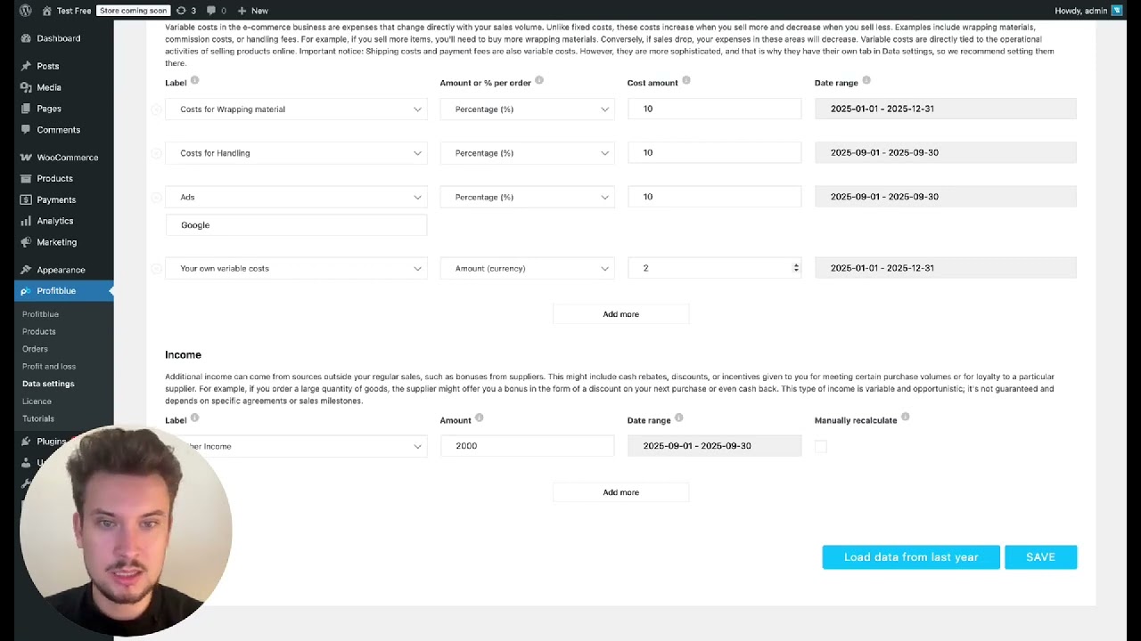 ProfitBlue Data Settings Tutorial | WooCommerce Plugin Setup